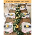 thumbnail image 4 of 13 Inch Round Placemats Set of 4, Pink Christmas Non Slip Heat Insulation PP Table Mats, Gnomes Xmas Tree Snowflake Gifts Washable Place Mats for Kitchen Dining Party Table Decor, 4 of 7