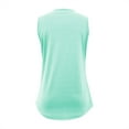 thumbnail image 6 of Pxiakgy Summer Tank Tops for Women Loose Fit Pleated Square Neck Sleeveless Tops Curved Hem Flowy Womens Tops Square Neck Loose Short Sleeve Beach Vacation Outfits Sleeveless Blouses Mint Green S, 6 of 6