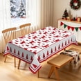 thumbnail image 4 of Nanqianyi Reindeer Pine Christmas Rectangle Tablecloth,Waterproof Stain Resistant Table Cover,52x70 Inch, 4 of 6
