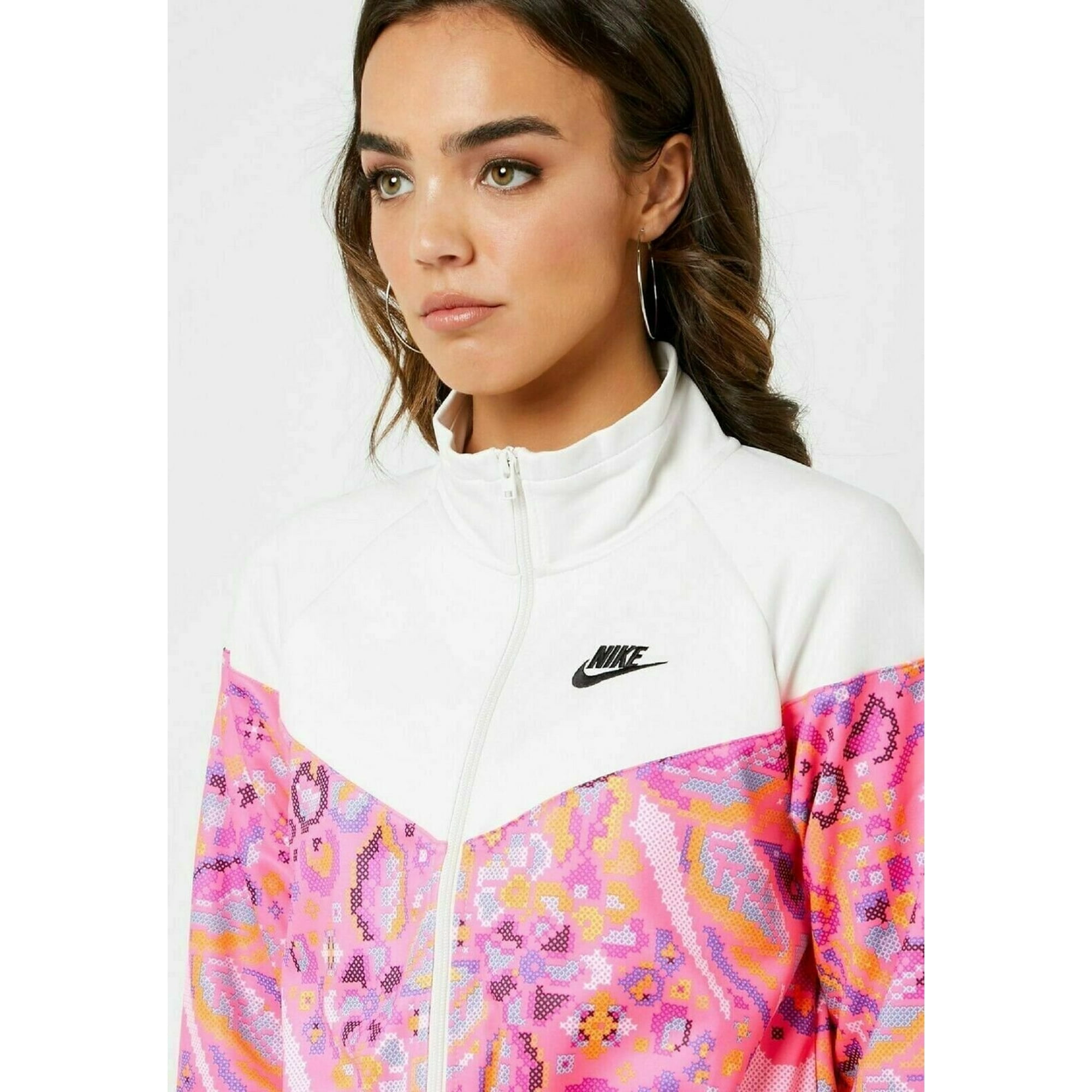Nike Veste a Imprime Floral pour Femme Rose XS
