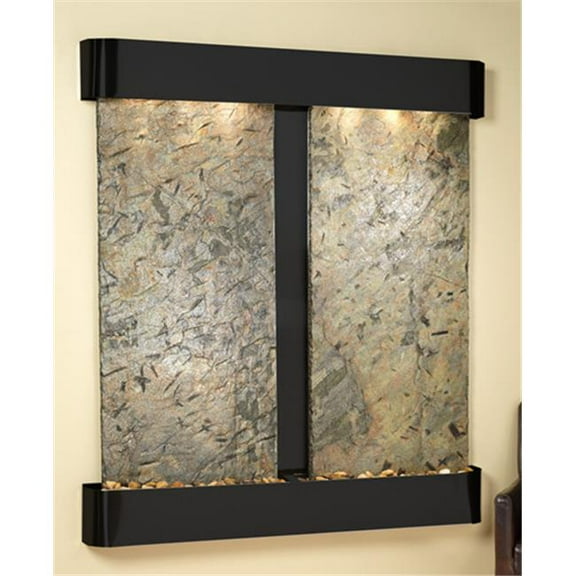 Adagio CFR1502 Cottonwood Falls - Green Natural Slate Wall Fountain