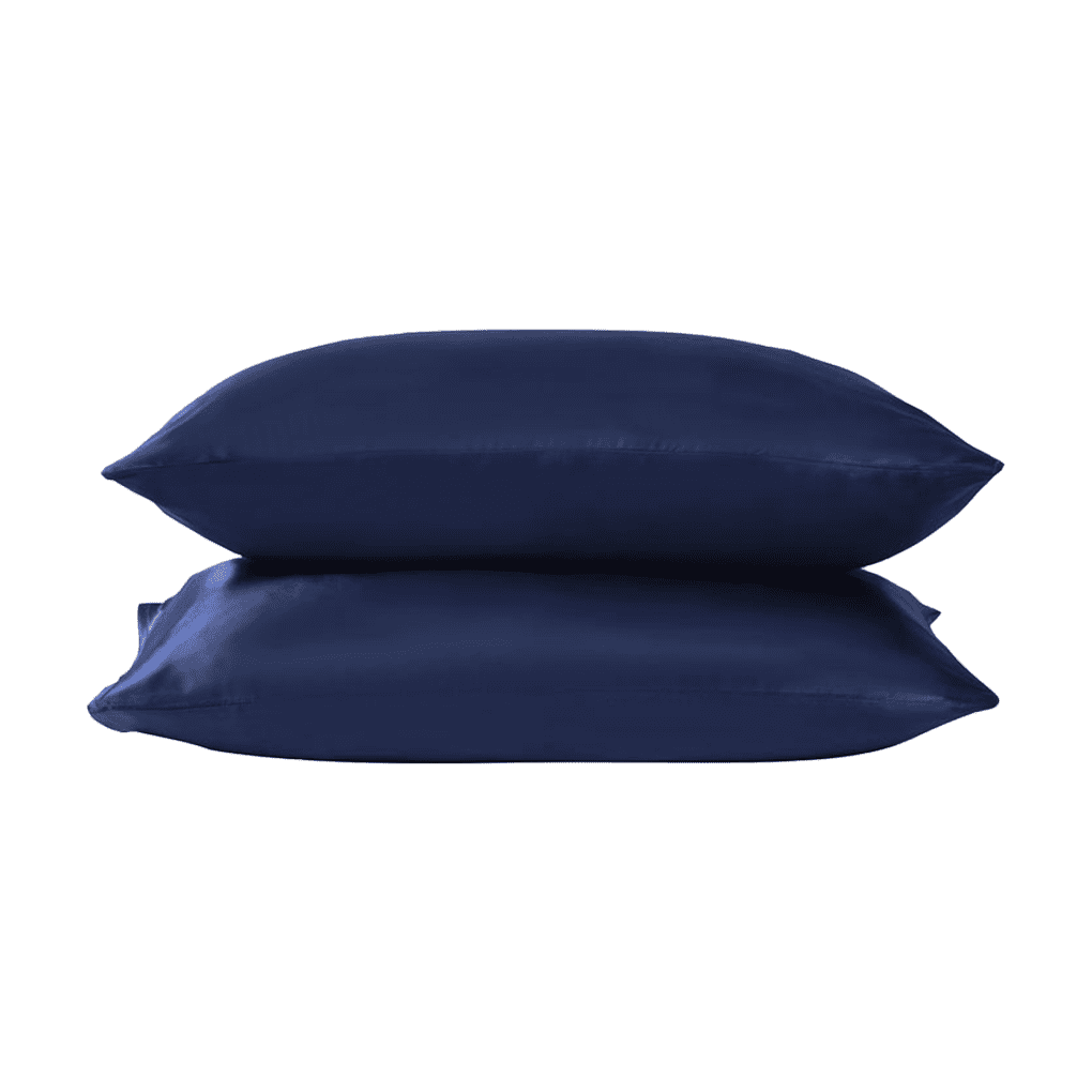 Pillow Case Breathable Pillow Cover Zipper Head Cushion Cover Bed Solid Color Pillowcase Blue Maoww