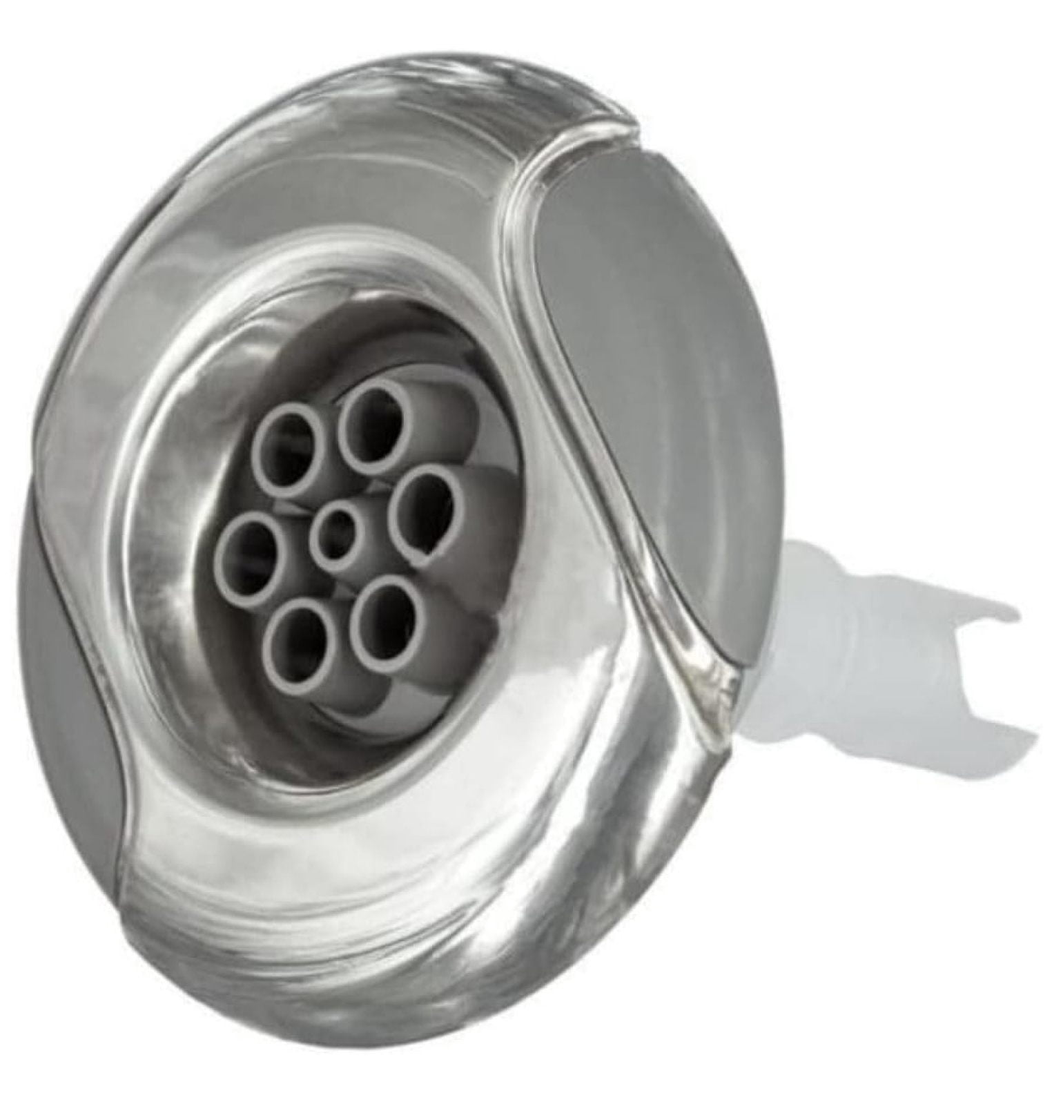 Hot Tub Compatible with Marquis Spas Jet, 7-Port, Stainless/Gray, 3 1/4 Inch MRQ320-6746