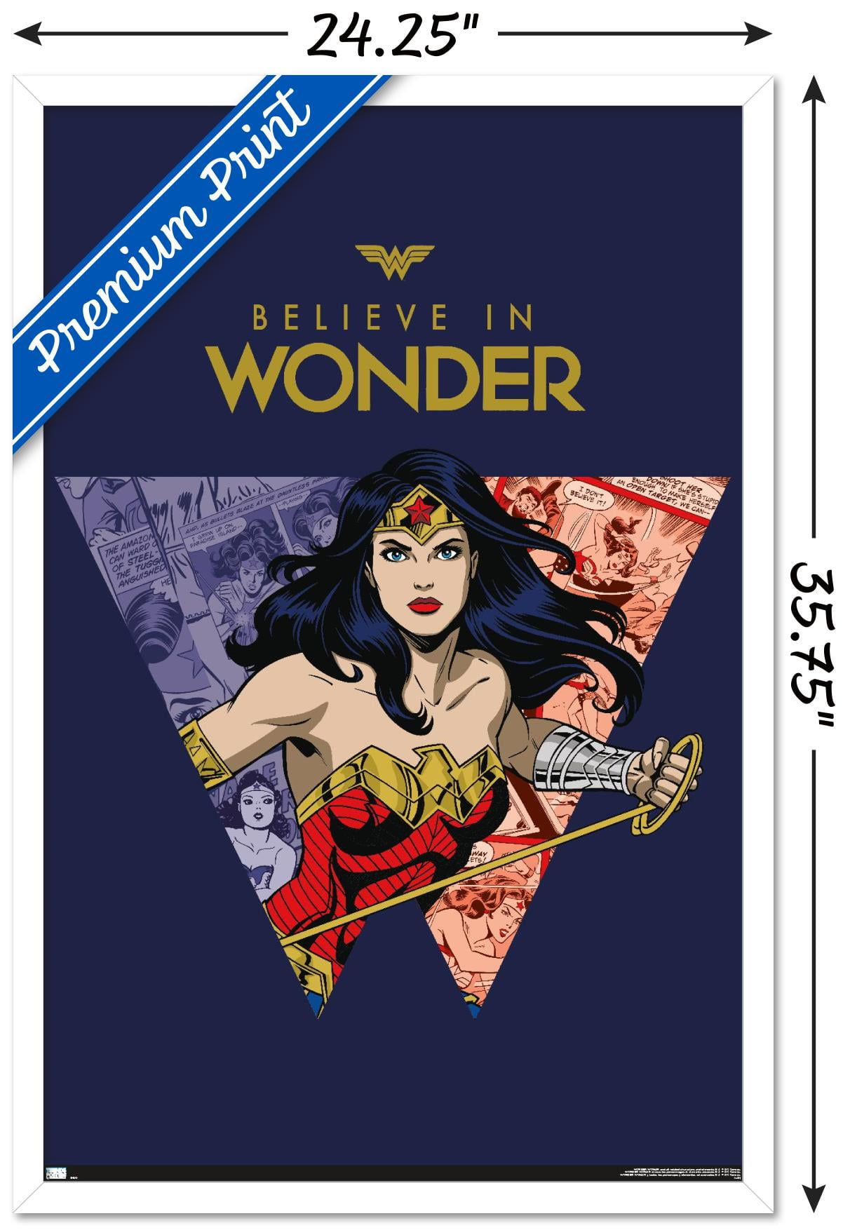 Wonder Woman - Believe in Wonder Wall Poster, 22.375" x 34", Framed