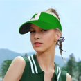 thumbnail image 6 of Sport Sun Visor Hats Flag Of Esperanto Adjustable Empty Top Baseball Cap Ball Caps For Women Men, 6 of 7