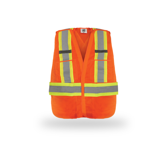 Chaleco Seguridad Reflejante Super Visibilidad Ajustable MR Seguridad MR SR1034