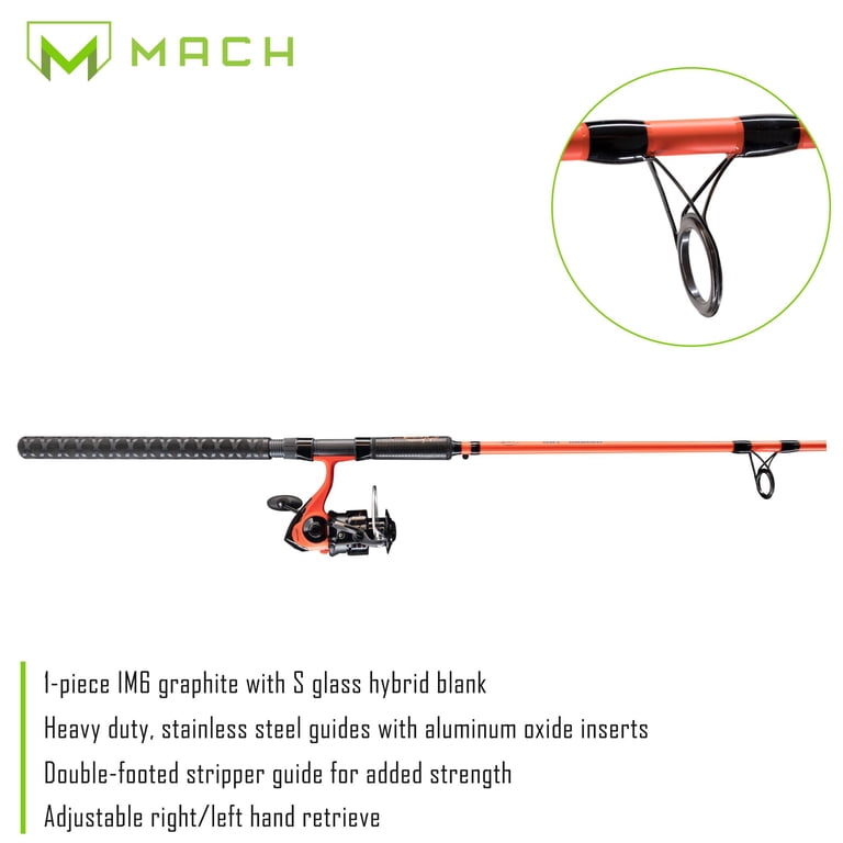 cat buster combo fishing rod Shakespeare Tiger Spinning Catfish Kit disc drag system Lew's - Cat Smash Spinning