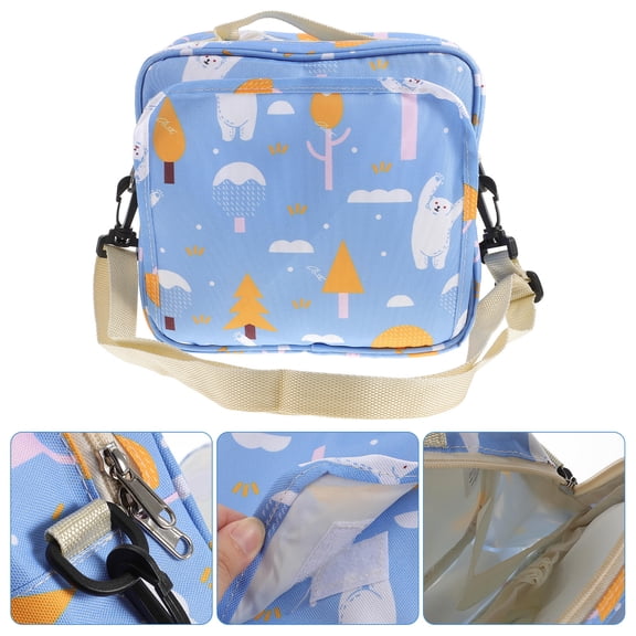 FONDOTIN Travel Tote Diaper Bag Diaper Handbag Nylon 1Pcs Assorted Color for Baby Showers