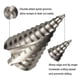 thumbnail image 3 of 6-60mm Hss Step Drill Bit Spiral Conical Slot Countersink 12 Steps-ZZY, 3 of 5