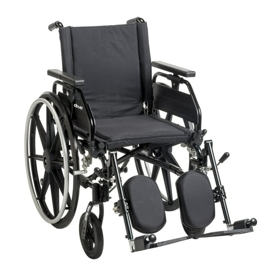 Drive Medical Viper Plus GT Wheelchair with Universal Armrests, Elevating Leg rests, 20" Seat