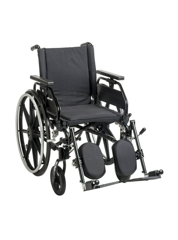 Drive Medical Viper Plus GT Wheelchair with Universal Armrests, Elevating Leg rests, 22" Seat