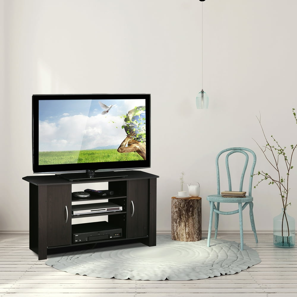 Furinno Econ Espresso TV Stand Entertainment Center for TVs up to 46