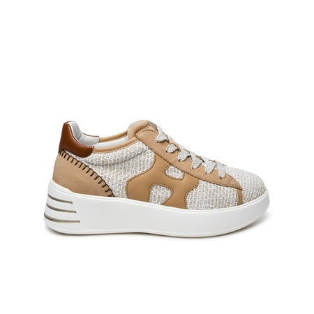 

Hogan Woman Beige Fabric Sneakers