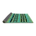 thumbnail image 2 of Ahgly Company Indoor Round Solid Turquoise Blue Modern Area Rugs, 7' Round, 2 of 4
