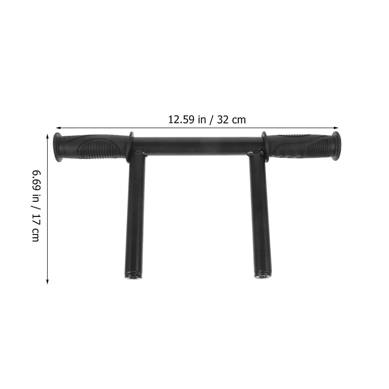 BESTYASH Stroller Handle 1 Piece Black Stainless Steel Height Adjustable Support Accessory