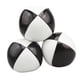 thumbnail image 5 of 3 piezas de pelotas de malabarismo para lanzar canastas de Pascua con bolsa de malla para malabaristas en blanco y negro, 5 of 9