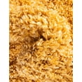 thumbnail image 4 of Unique Loom Davos Shag Collection Area Rug - Solid (3' 3" Square Sun Yellow), 4 of 7