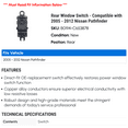thumbnail image 2 of Rear Window Switch - Compatible with 2005 - 2012 Nissan Pathfinder 2006 2007 2008 2009 2010 2011, 2 of 2