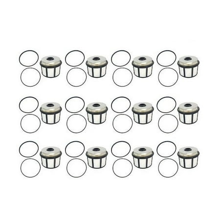 Fuel Filter Kit - Compatible with 2000 - 2003 Ford E-350 Super Duty 7.3L V8 - Replacement