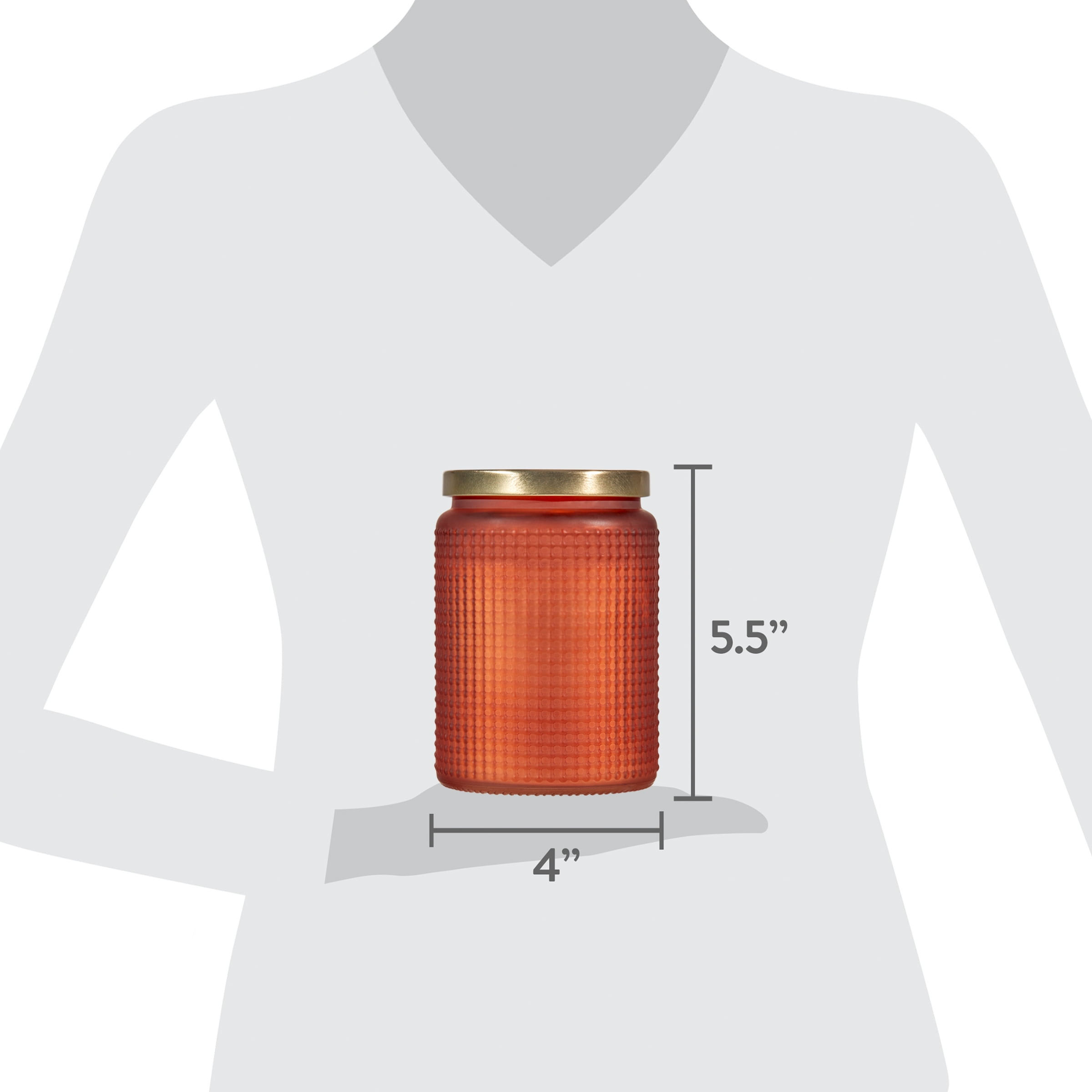 (2 pack) Mainstays 18 oz Citronella 2- Wick Glass Outdoor Jar Candle