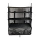 thumbnail image 2 of Eigraketly Bolsa de malla de almacenamiento al aire libre plegable portátil 3 capas puerta 2 ganchos cremallera bolsillo colgante pesca Camping carpas, 2 of 6