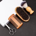 thumbnail image 4 of Jinsinto Set of 4 beard combs and brushes for men, 4 of 5