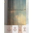 thumbnail image 3 of Teal Orange Ombre Sky Sheer Curtains for Living Room Bedroom Retro Bird Silhouettes Nature Sheer Curtains 72 Inch Long 2 Panels Set Light Filtering Curtain Window Treatments Drapes for Dining Room, 3 of 6