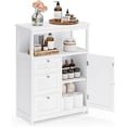thumbnail image 1 of VASAGLE clóset de Almacenamiento de baño no Empotrado con 3 cajones, Estante Ajustable, 11.8 x 23.6 x 31.5 Pulgadas, Color Blanco, 1 of 6