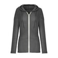 thumbnail image 4 of fheaev Zip Up Hoodie For Women Long Sleeve Hooded Sweatshirts Jacket Sweater Coat For Women Casual Comfy Fall Clothes 2024 Winter Fashion Outfits, 4 of 5