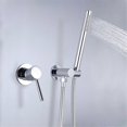 thumbnail image 3 of Wall Mounted Hot and Cold Water Showerhead Shower Set Silver, 3 of 5