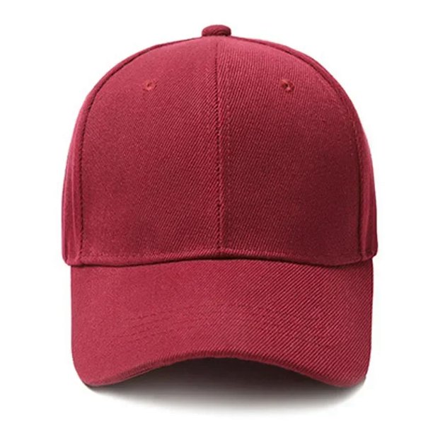 Gorra de béisbol Unisex, gorro de 6 paneles, ajustable, de ala curva, color rojo, blanco, Morado, gris y negro