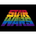 thumbnail image 2 of Men's Star Wars Pride Stripe Perspective Rainbow Logo Graphic Tee Black X Large, 2 of 5