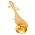 thumbnail image 1 of Adorno de Pipa chino, instrumento Musical dorado de Metal para decoración de escritorio del hogar, regalos, 1 of 12