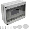 thumbnail image 1 of Caja eléctrica impermeable para exterior de una pieza IP65, 12 módulos, plástico ABS IP65, 1 of 5