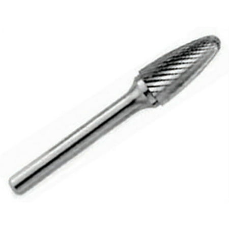 UPC: 0887861119122 | SF7 3/4  X 1  Tree Radius End Carbide Burr 1/4 Shank  DULSF7