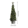thumbnail image 3 of YOHAVEN USB LED Desktop Christmas Tree Decoration Artificial Tabletop Prelit Tree with Warm White Lights for Home Office Party Holiday Seasonal Decor, 3 of 8