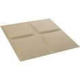 thumbnail image 6 of Ekena Millwork 19 5/8"W x 19 5/8"H Galveston EnduraWall Decorative 3D Wall Panel, UltraCover Satin Smokey Beige (Covers 2.67 Sq. Ft.), 6 of 6
