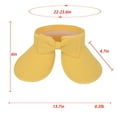 thumbnail image 5 of Women's Wide Brim Visor Hat with Bow Detail Adjustable Velcro Closure for Beach or Outdoor Protection - Yellow, 5 of 6