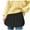 Black#100, variant on Lightweight Skorts for Women Adjustable Lower Sweep Skirt Half-Length Splitting Skirt White XXXL