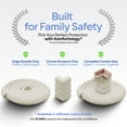 thumbnail image 6 of Furniture Edge and Corner Guards, 20.4 ft White Foam Cushion with 8 Adhesive Corner Protectors for Tables, Fireplaces and Countertops, 6 of 10