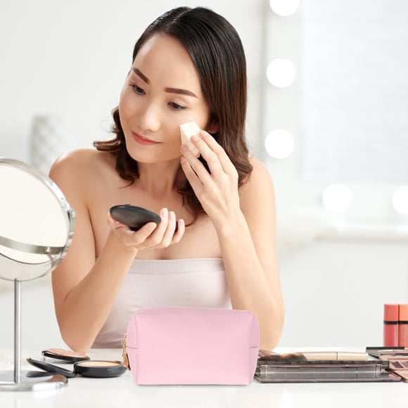 AURARMLET 1Ud Estuche De Cosméticos Rosa Resistente Y Ligero Para Almacenamiento Y Viaje
