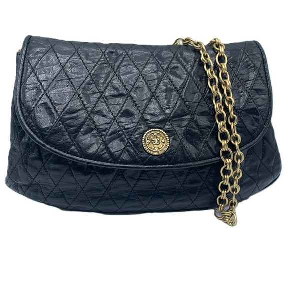 Pre-Owned Chanel Chain Shoulder Bag Lambskin Half Moon CHANEL (Good)