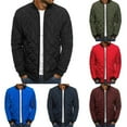 thumbnail image 5 of CENL Mens Winter Warm Stand Collar Puffer Zip Up Jacket Quilted Padded Coat Outwear, 5 of 8