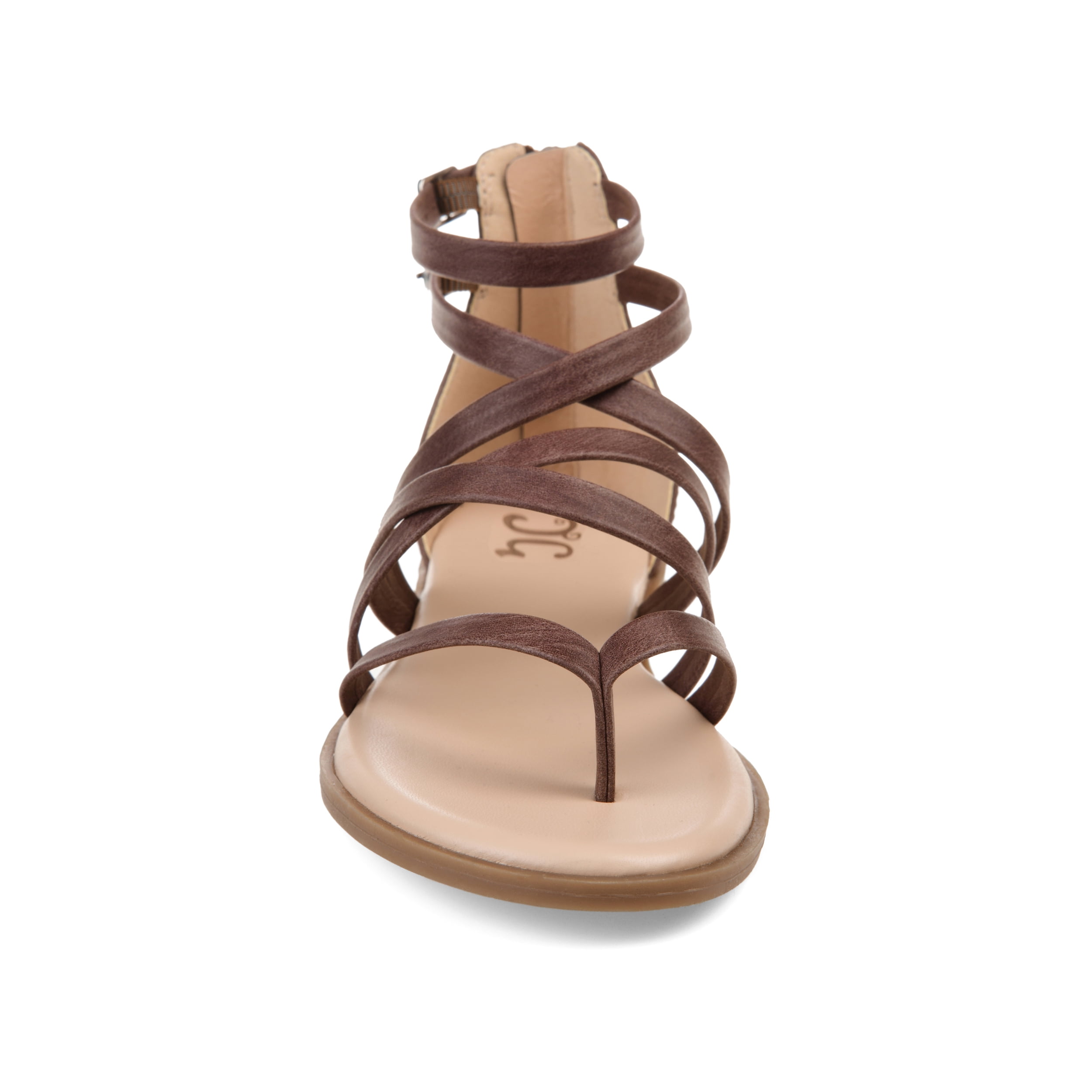Journee Womens Zailie Gladiator Flat Sandals, Widths Available