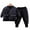 Black, variant on Godderr 2PCS Newborn Toddler Fall Winter Clothing Set Baby Girls Thickened Solid Color Cotton Jacket +cotton Pants Outfit for 6 Months-4 Years