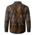 thumbnail image 6 of Falkdiz Boys Denim Style Shirts Plaid Long Sleeve Button Up Vintage Casual Graphic Stylish Tops for Boys,Brown,Size: 2, 6 of 6