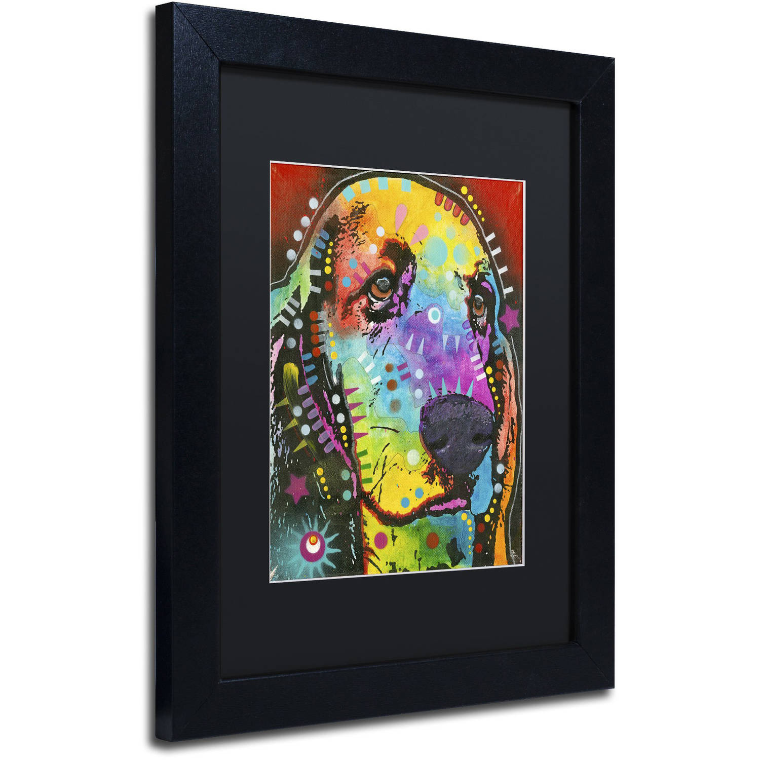 Trademark Fine Art "Waffles" Canvas Art by Dean Russo, Black Matte, Black Frame