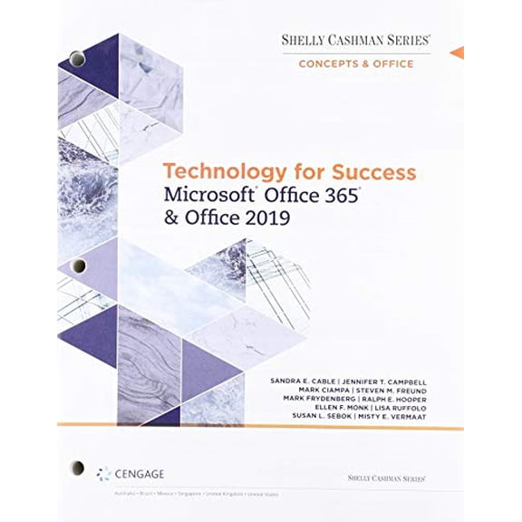 Pre-Owned Bundle: Digital Literacy and Shelly Cashman Series Microsoft Office 365 &amp; Office 2019, Loose-leaf Version + MindTap, 1 term Printed Access Card, 9780357260067, 0357260066, Paperback, 1 edition