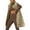 Khaki, variant on Patlollav Women's Warm Hooded Coat Long Jacket Winter Sleeveless Down Parkas