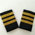 thumbnail image 4 of Rayas de charreteras de piloto Yuarrent 2 unids/set duraderas y de moda para pilotos profesionales, 4 of 6